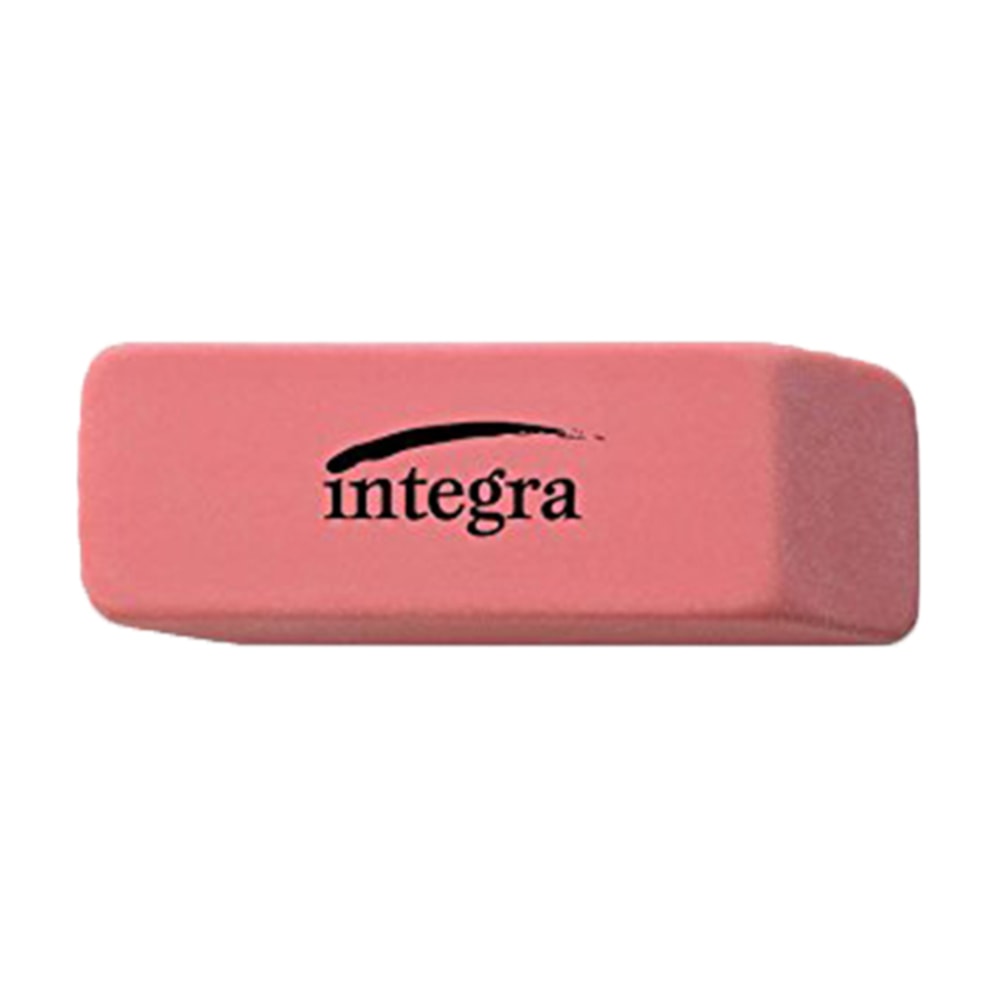 Integra Beveled End Medium Eraser, 4/5in x 2in x 2/5in, Pink (Min Order Qty 75) MPN:36522