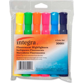 Integra™ Desk Highlighter Chisel Tip Assorted Ink 6/Set 30001