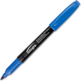 Integra™ Fine Point Permanent Marker Water/Fade Resistant Blue Ink Dozen 30017
