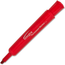 Integra™ Permanent Marker Chisel Red Ink Dozen 33328