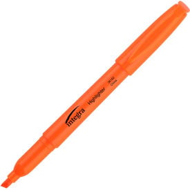 Integra™ Pen Style Highlighter Chisel Tip Fluorescent Orange Ink Dozen 36182