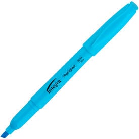 Integra™ Pen Style Highlighter Chisel Tip Fluorescent Blue Ink Dozen 36184