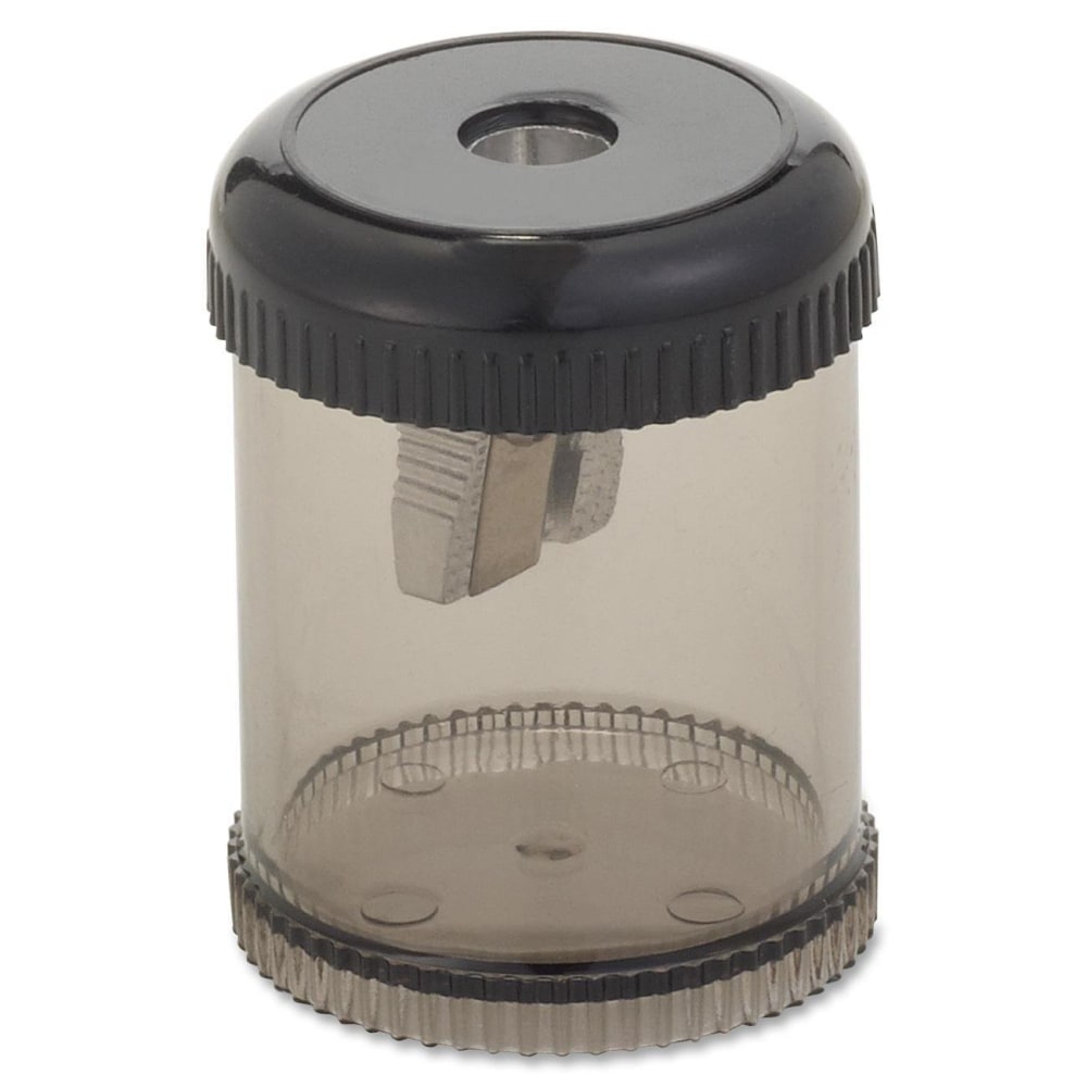 Integra Round Pencil Sharpener, 1 7/8inH, Black MPN:42851