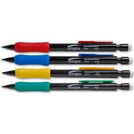 Integra™ Grip Mechanical Pencil Refillable 0.5mm Assorted Barrel Dozen 36152