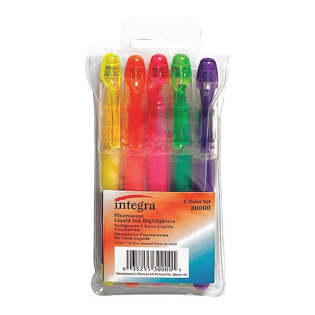Liquid Highlighters, Fine Point Type, PK5 MPN:ITA30000