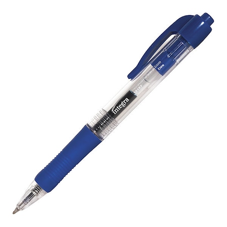 Retractable 0.5Mm Gel Pens, Blue, PK12 MPN:ITA36157