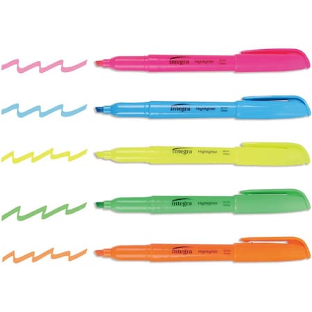Highlighter, Felt-Tip, Non-Refillable, PK5 MPN:ITA36180