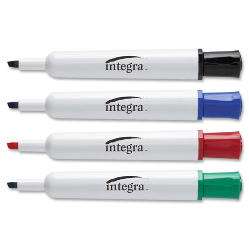 Integra Dry Erase Marker - Erasable - Black Ink - 12 / Pack MPN:30010