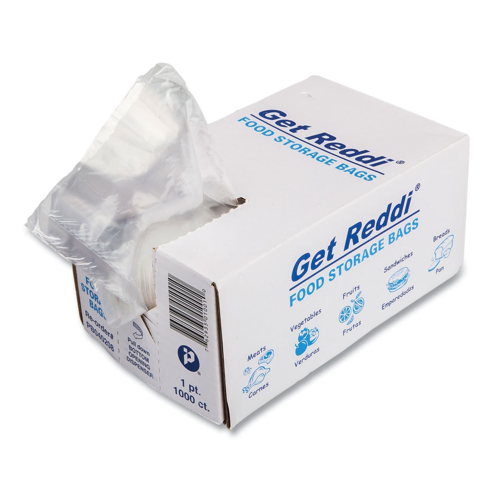 Interplast Group Food Bags, 16 Oz, 4in x 8in, Clear, Carton Of 1, 000 Bags MPN:PB040208