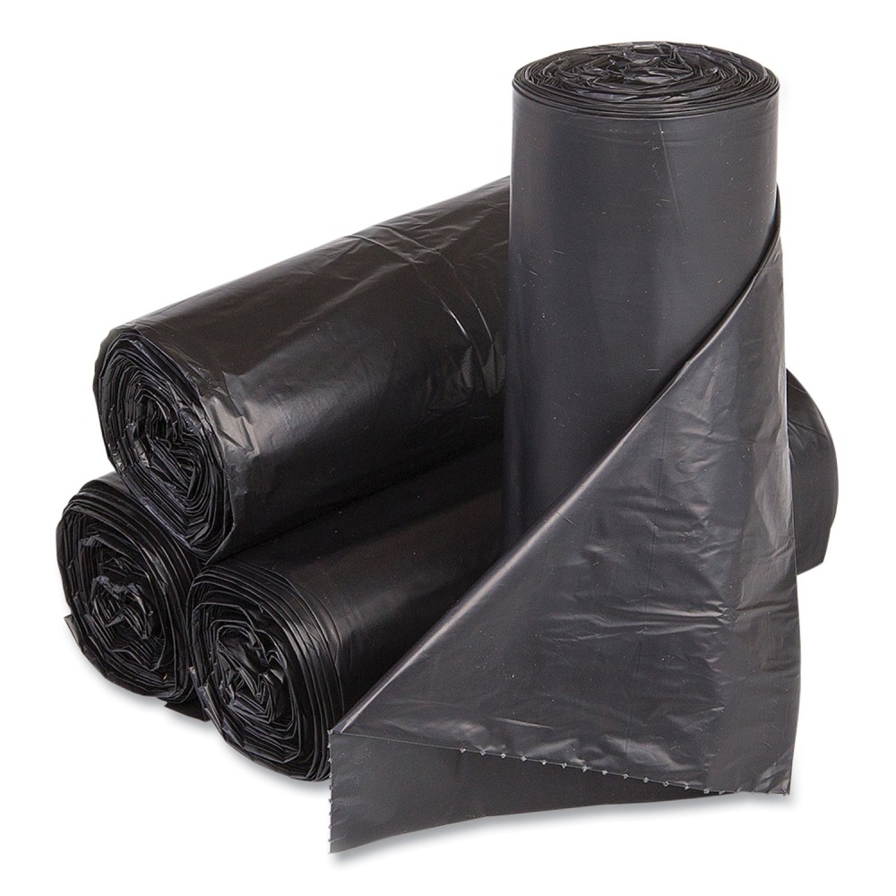 Interplast Group High Density Commercial Can Liners, 33 gal, 14 mic, 30in x 43in, Blue, Interleaved Roll, 25 Bags/Roll, 10 Rolls/Carton MPN:BRS304314BL