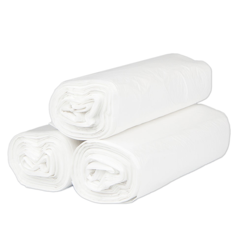 Inteplast HDPE Can Liners, 13 Microns, 33in x 40in, Natural, Pack Of 500 Liners (Min Order Qty 2) MPN:S334013N