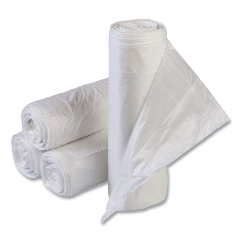 Interplast Group High Density Commercial Can Liner Value Pack, 16 gal, 0.27 mil, 7 mic, 24in x 31in, Clear, Interleaved Roll, 50 Bags/Roll, 20 Rolls/CT MPN:VALH2433N8