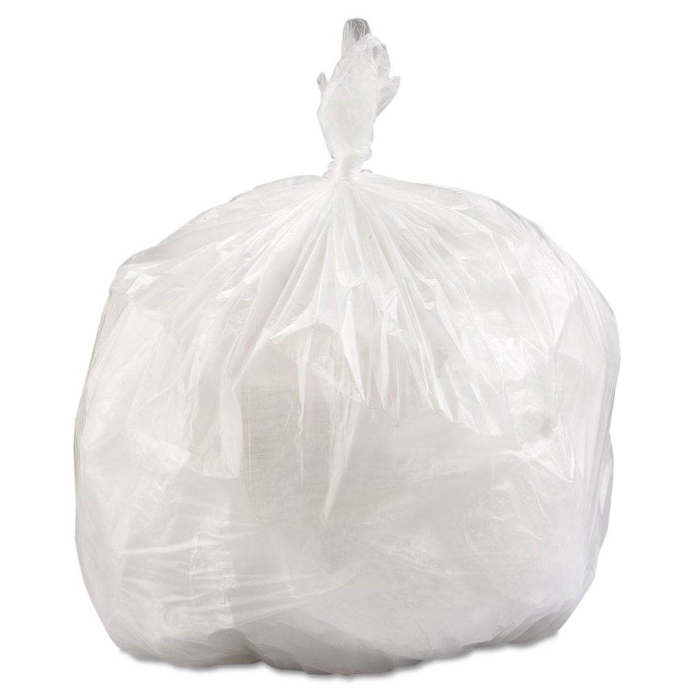 Interplast Group High Density Commercial Can Liner Value Pack, 33 gal, 0.55 mil, 14 mic, 33in x 39in, Clear, 25 Bags/Roll, 10 Rolls/CT MPN:VALH3340N16