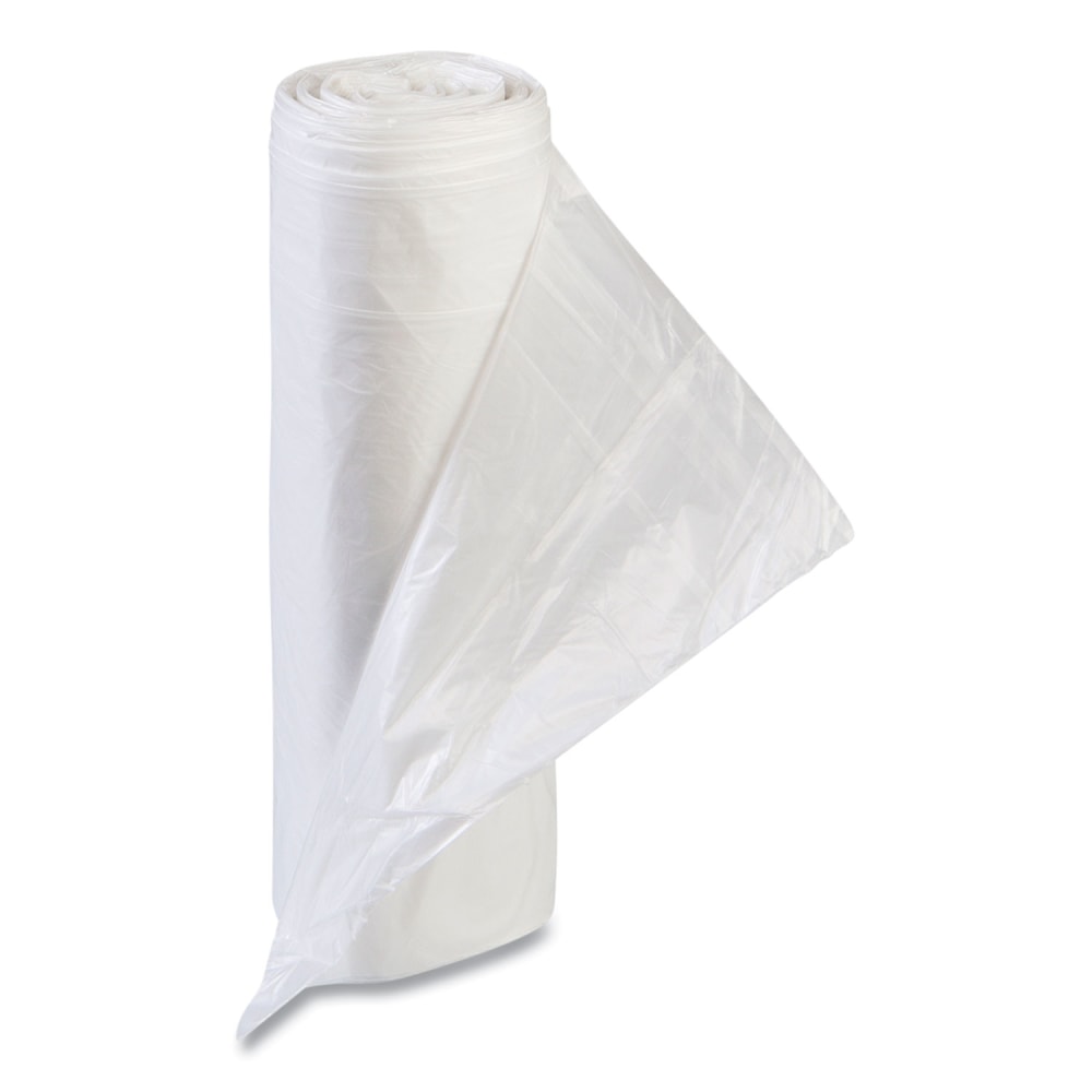 Interplast Group High Density Commercial Can Liner Value Pack, 55 gal, 0.43 mil, 11 mic, 36in x 58in, Clear, Interleaved Roll, 25 Bags/Roll, 8 Rolls/CT MPN:VALH3660N12