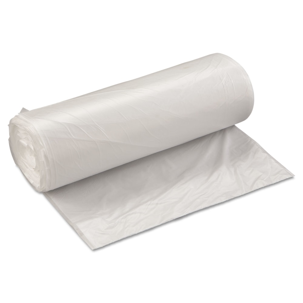 Interplast Group High Density Commercial Can Liner Value Pack, 0.75 mil, 60 gal, 19 mic, 38in x 58in, Clear, Interleaved Roll, 25 Bags/Roll, 6 Rolls/CT MPN:VALH3860N22