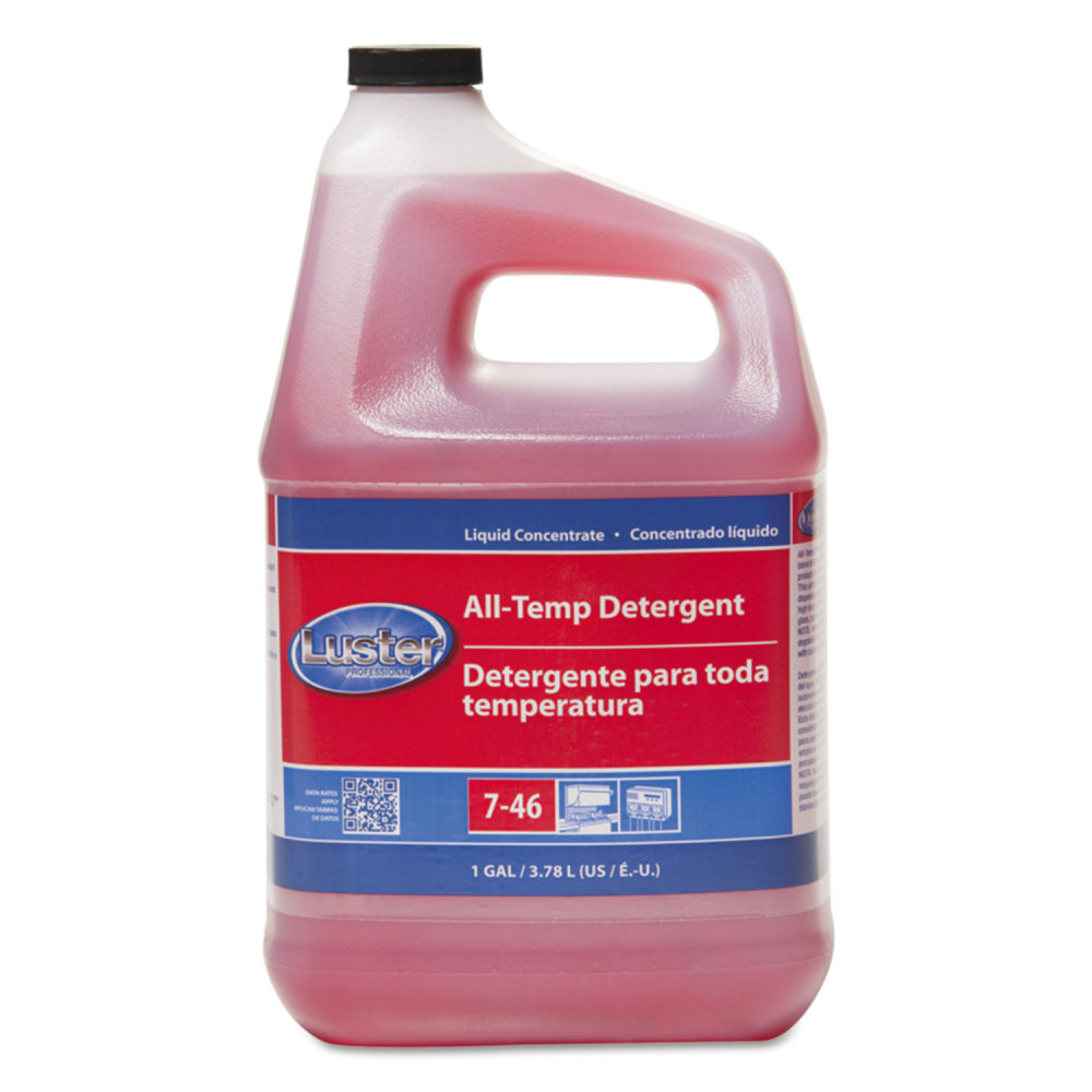 Luster Professional All-Temp Detergent, Liquid, 1 gal, 4/Carton MPN:45922