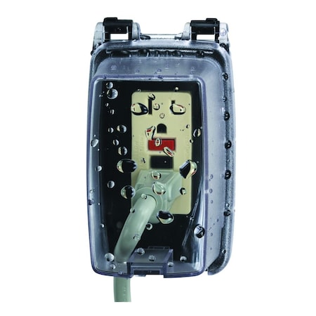 Weatherproof Cover, Single Gang Box Type, 1 Gang, UV Stabilized Polycarbonate MPN:WP1000C