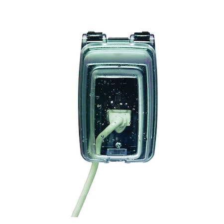 Weatherproof Cover, Single Gang Box Type, 1 Gang, Polycarbonate MPN:WP1010C