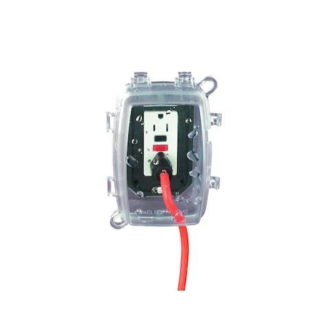 Weatherproof Cover, Single Gang Box Type, 1 Gang, Polycarbonate MPN:WP1110C