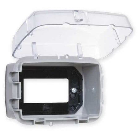 Weatherproof Cover, Switch Box Type, 1 Gang, UV Stabilized Polycarbonate, In-Use Cover Type MPN:WP3100C