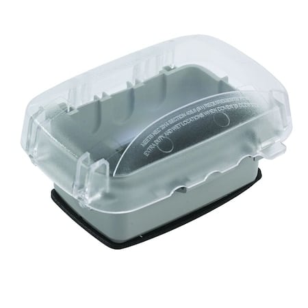 Electrical Box Cover, 1 Gang, UV Stabilized Polycarbonate MPN:WP5100C