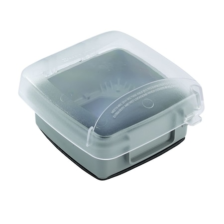 Electrical Box Cover, 2 Gangs, UV Stabilized Polycarbonate MPN:WP5225C
