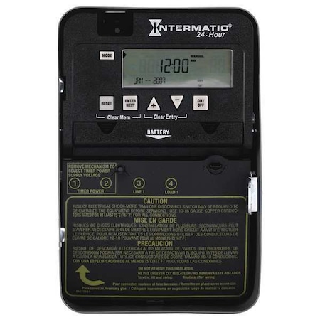Electronic Timer, 24 hr, SPST MPN:ET1105C