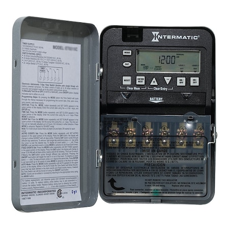 Electronic Timer, Gray, Metal MPN:ET1725C