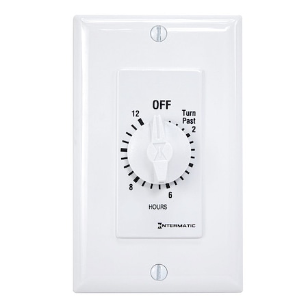 Spring-Wound Timer, White, 277V AC MPN:FD12HWC