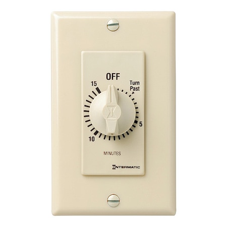 Spring-Wound Timer, Ivory, 120/277V AC MPN:FD15MC