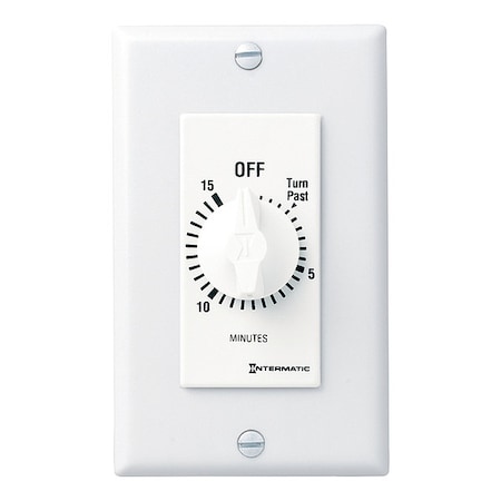 Spring-Wound Timer, White, 277V AC MPN:FD15MWC