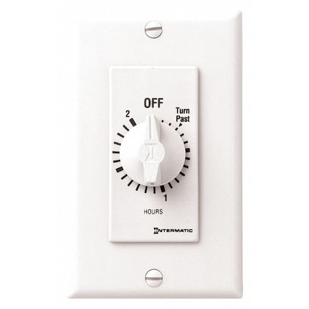 Spring-Wound Timer, White, 277V AC MPN:FD2HW