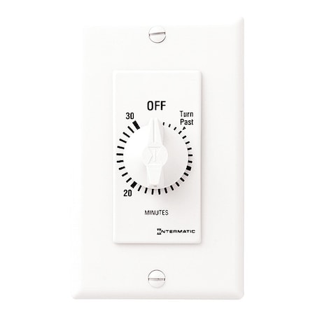 Spring-Wound Timer, White, 277V AC MPN:FD30MWC