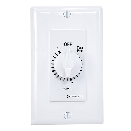 Spring-Wound Timer, White, 277V AC MPN:FD4HW
