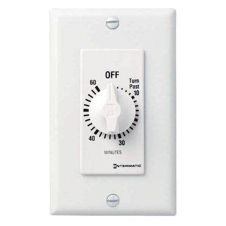 Spring-Wound Timer, White, 277V AC MPN:FD60MWC