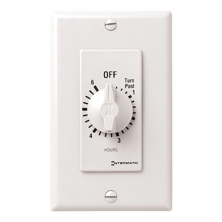 Spring-Wound Timer, White, 277V AC MPN:FD6HW