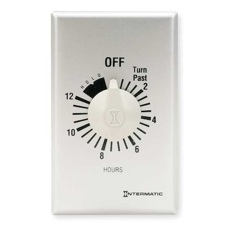Spring-Wound Timer, Silver, 120/277V AC MPN:FF12HHC