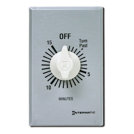 Timer, Spring Wound, 15 Min, SPDT, Silver MPN:FF315M