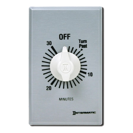 Timer, Spring Wound, 30 Min, SPDT, Silver MPN:FF330M