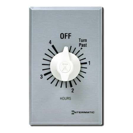 Timer, Spring Wound, 4 Hr, SPDT, Silver MPN:FF34H