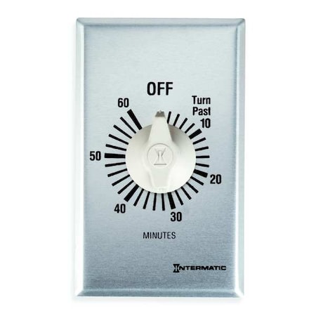 Timer, Spring Wound, 60 Min, SPDT, Silver MPN:FF360M