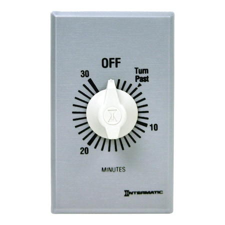 Timer, Spring Wound, 30 Min, DPST, Silver MPN:FF430M