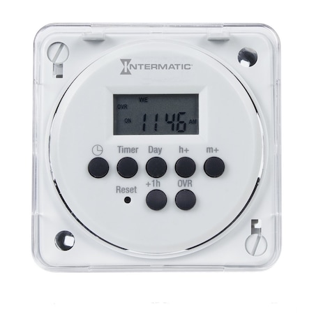 Electronic Timer, White, Plastic MPN:FM1D20E-LV-8