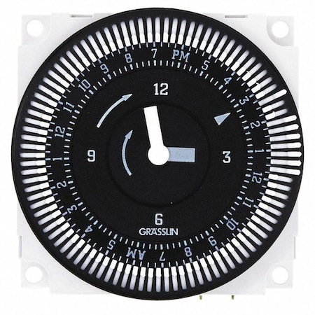 Electromechanical Timer, 24 hr, SPDT, Steel MPN:FM1QTUZ-24U
