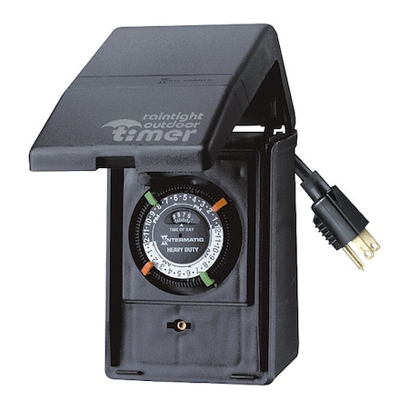 Outdr Mech Plug-In Timer w Built-In Encl MPN:P1121