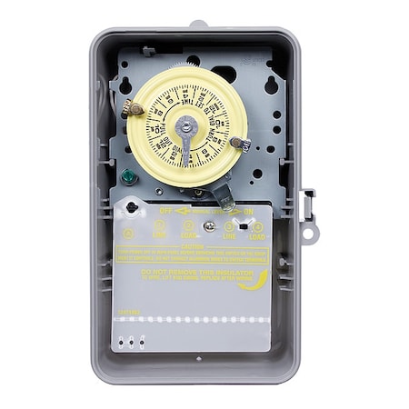 ElectromechanicalTimer, 24hr, SPST, Plastic MPN:T101P