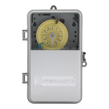 ElectromechanicalTimer, 24hr, Gray, Plastic MPN:T104PCD82