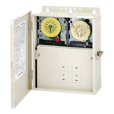 ElectromechanicalTimer, 24hr, Beige, Metal MPN:T12404R