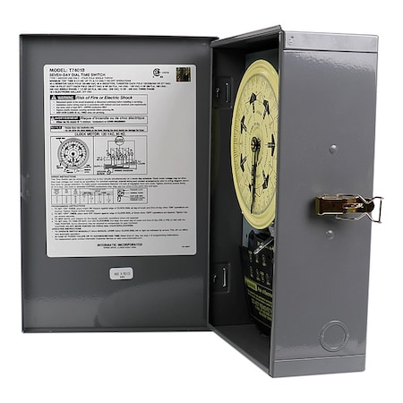 Electromechanical Timer, 7 day, SPST, Metal MPN:T7401B