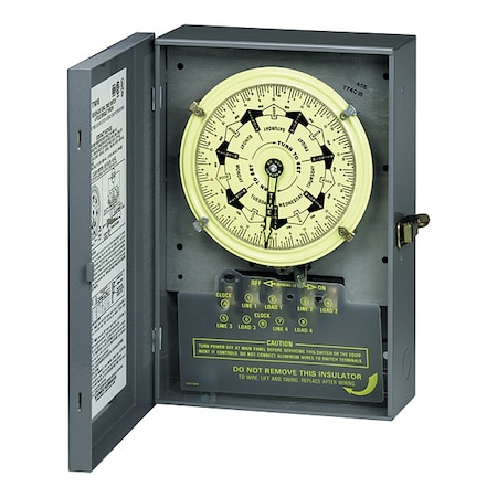 Electromechanical Timer, 7 day, SPST, Metal MPN:T7401BC